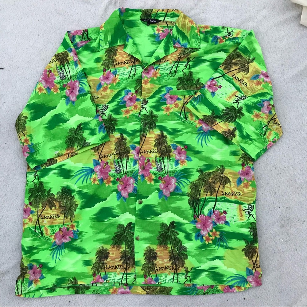 Knit Knot Hawaiian Button Up